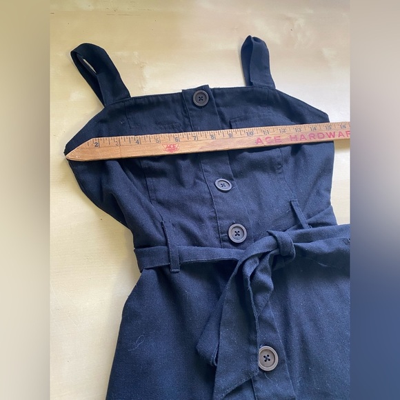 Hyfve Hyfve Hyfve Linen Cotton Blend Button Front Romper - Picture 7 of 10